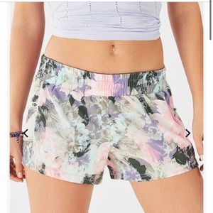 Med Fabletics floral Maggie running shorts
